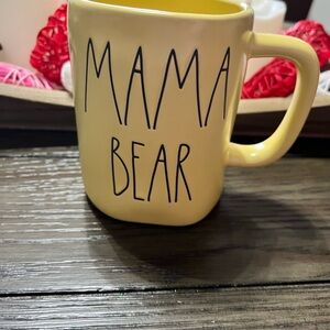 Rae Dunn Yellow Mama Bear Mug